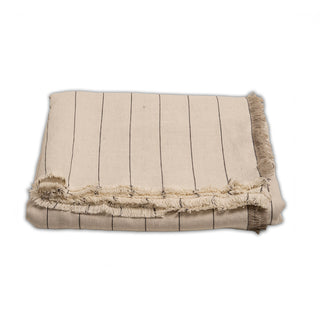 CUBRECAMA LINO MILAGROS HUESO 270X270 CM